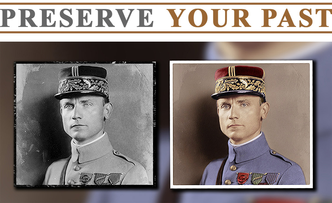 Restoring and colorizing a historic photograph of Milan Rastislav Stefanik a Slovak politician, diplomat, aviator and astronomer.