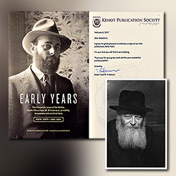 Photo retouching and digital archiving of photographs for the biography of the Lubavitcher Rebbe Menachem Mendel Schneerson