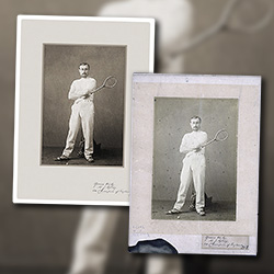 Digital archiving and restoration of a photograph for New York Racquet and Tennis Club