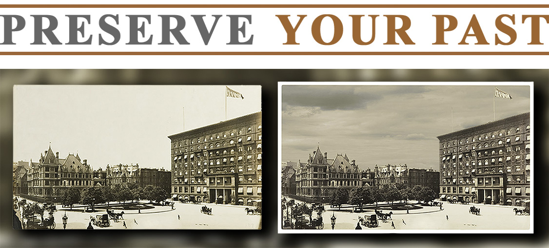 RESTORING AND COLORIZING A PHOTOGRAPH OF THE ORIGINAL NEW YORK PLAZA HOTEL