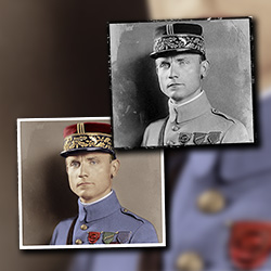 Restoring and colorizing a historic photograph of Milan Rastislav Stefanik